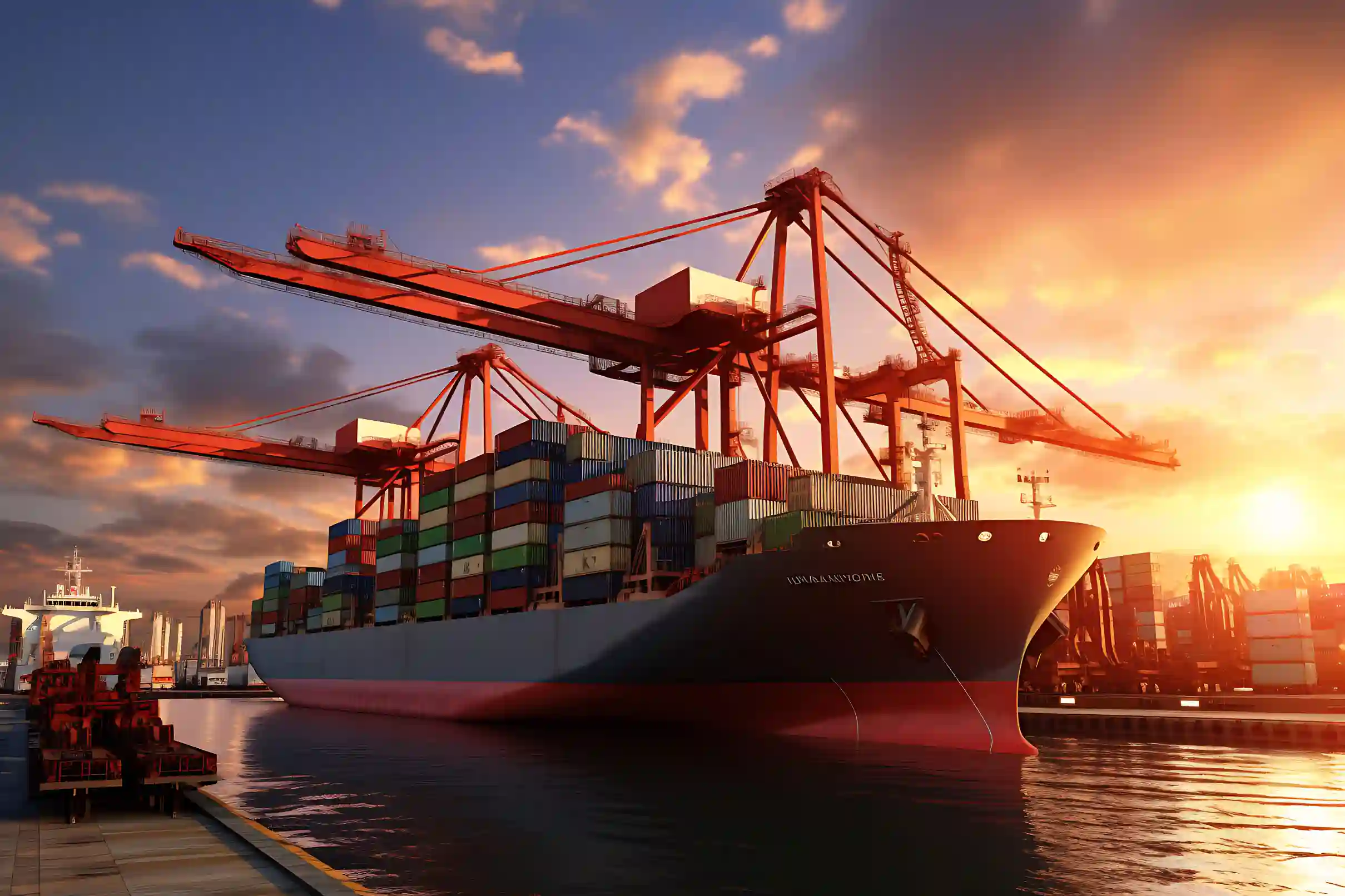 Container ship export